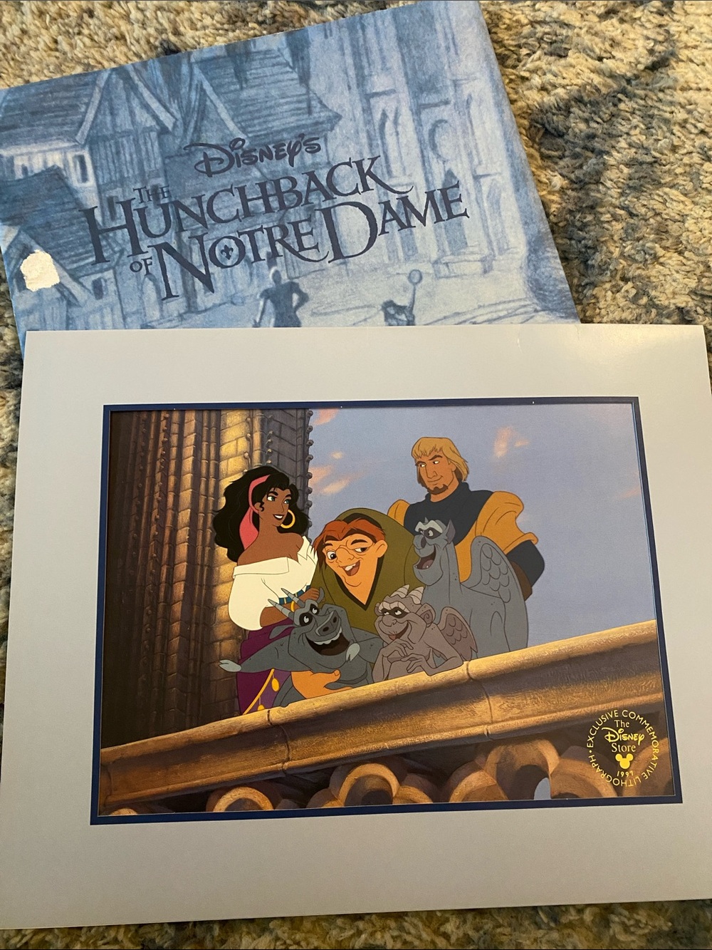 Disney Lithograph RARE Hunchback Of Notre Dame 97’